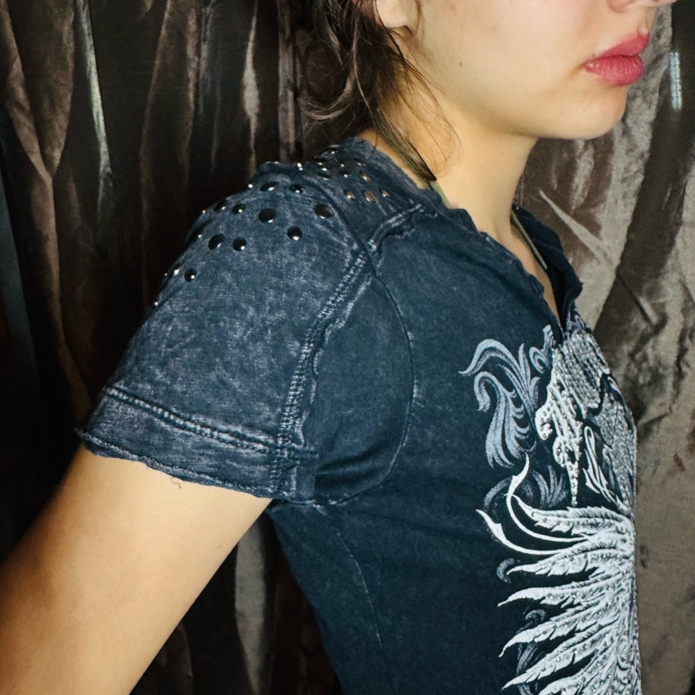 Affliction NWT WOMES TOP - Picture 6 of 14